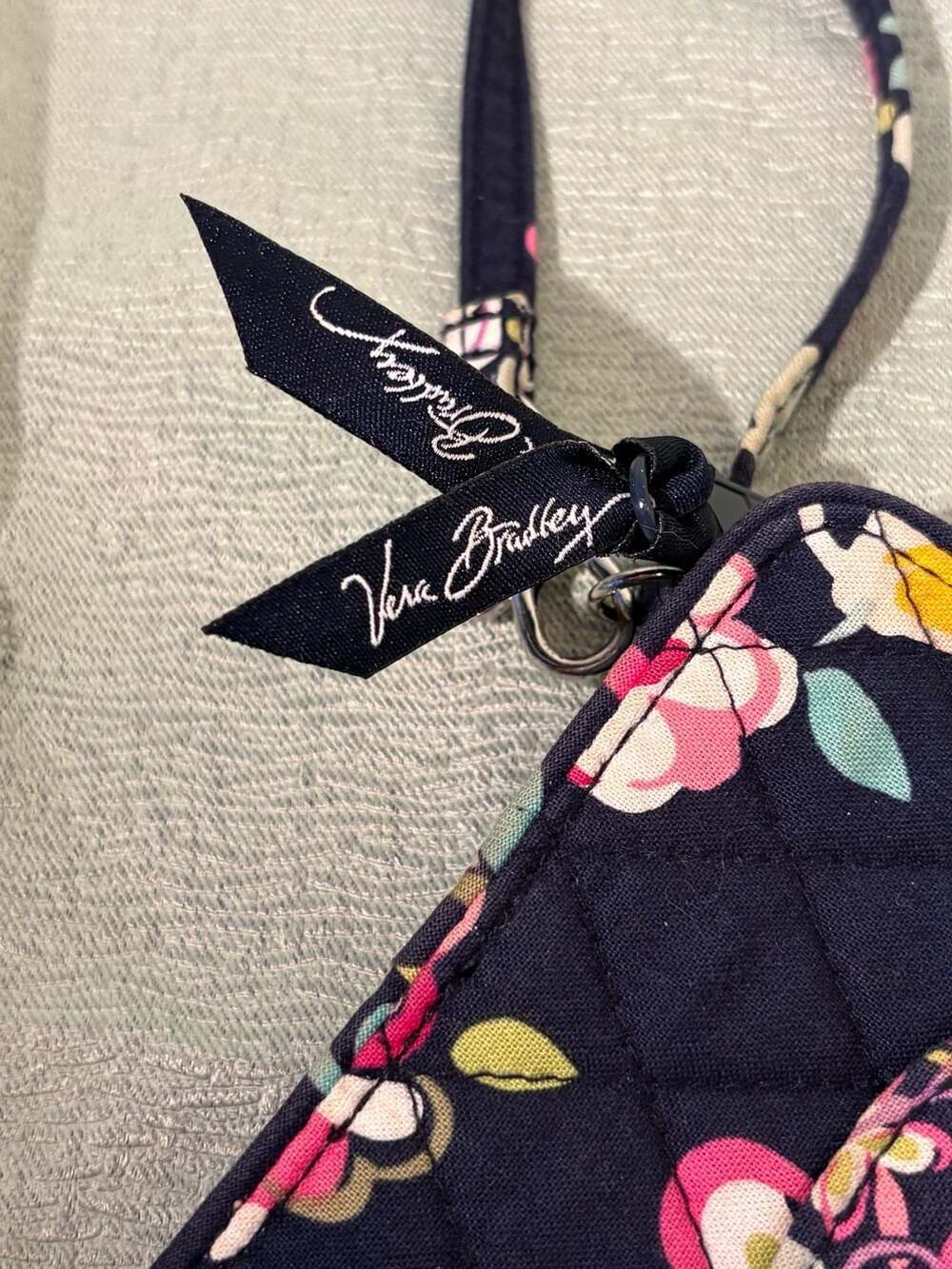 Vera Bradley Quilted Floral Wristlet Wallet Crossbody Bag